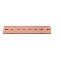 Wakefield Thermal SCGB-3 Ground Bars Ground Bar, 22 Holes, Copper, Bare, 10" L, 4" W, 0.25" H, 0.25" Thickness