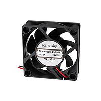 Same Sky (formerly CUI Devices) CFM-6020C-230-257-20 DC Axial Fan dc axial fan, 60 mm square, 20 mm, 24 Vdc, omniCOOL, 3000 RPM, 11.43 CFM, TS