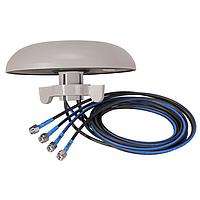 HUBER+SUHNER 1399.59.0005 MIMO WiFi Dual-band Omni-S, 2.4 / 5 GHz, 2 / 4 dBi, Robust Outdoor, vert. polarized, 4 x 4 MIMO, Pigtails with R-SMA (m)