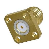 Johnson / Cinch Connectivity Solutions 142-1701-571 Connectors SMA 4 HOLE FLANGE JACK GOLD W/EMI