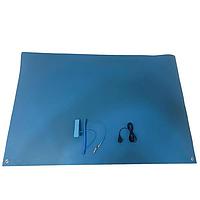 Chip Quik CQ-ESD-MAT-2x3 ESD Mat 2 x 3 foot ESD Mat 2mm/0.079" thick, Light Blue, 2 buttons, wrist strap, ground cord