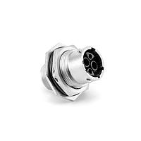 Amphenol SINE Systems RT07122SNH03 Connectors 4 (2+2) Position Jam Nut Receptacle, Female, Shell Size 12, with Silicone Seal