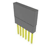 Samtec ESQ-106-24-G-S Sockets Elevated Socket Strip, 0.100" Pitch