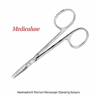 Hammacher HA.HSB015.11 Scissors Microscopic, CrNi 18/8, Curved, execution w/round handles 115mm