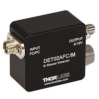 THORLABS DET02AFC/M High-Speed Fiber-Coupled Detectors (1 GHz, 400 - 1100 nm, M4 Tap)