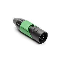 Amphenol Audio AX4MB5M Connectors 4P PIN M PLUG BLK W GRN MRK SLEEVE