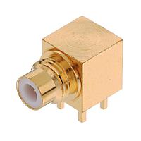 Radiall 1710-1511-000 PCB Receptacles 75 OHM / RIGHT ANGLE JACK RECEPTACLE MALE GOLD