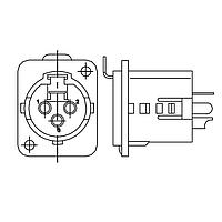 Deltron 716-0400 Connectors NIKL/SILV UNIV 4C