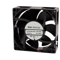 Same Sky (formerly CUI Devices) CFM-8020CF-245-401 Axial dc axial fan, 80 mm square, 20 mm, 24 Vdc, omniCOOL, 4500 RPM, 44.14 CFM