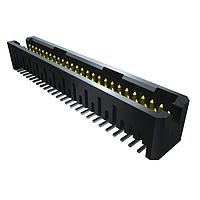 Samtec TFML-118-01-STL-D Shrouded Tiger Eye High-Reliability Locking Terminal Strip, 0.050" Pitch