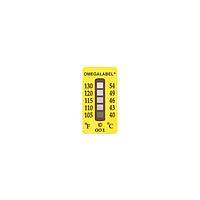 OMEGA TL-5-190-30 5 Point Non-Reversible Temperature Label (230 °F)