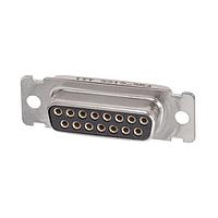 ITT Cannon DAM15SF225 Receptacle D-Sub 15 Skt/ solder cup, SST shell