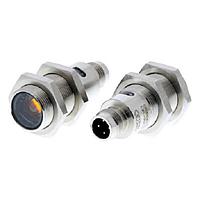 OMRON E3FC-TN21 Photoelectric sensors in M18 stainless steel housing (Through-beam, 20000 mm, NPN, M12)