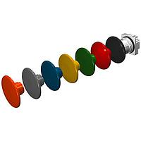 SIEMENS 52PM9V7 Mushroom PB,CHROME,MOM,MH 2 1/2" ALL COLORS, 2POS