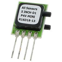 Amphenol All Sensors 5INCH-G-P4V-MINI Board Mount Pressure Sensors 0-5" Gauge 4V Commer 4.5 to 5.5VDC suppl