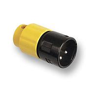 Switchcraft AAA3FBGGLP Connectors AAA Low Profile 3pin FML black w/ green