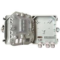 Bud Industries FBR-11608 Distribution Box Fiber-Optic Distribution Box, 12-Core (7.7 X 6.8 X 2 In)