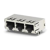 AMP Connectors - TE Connectivity 1761825-1 Modular Connectors / Ethernet Connectors 8P, MJ, R/A, 1X3 SHLD PCB PNL GNDS