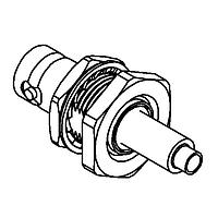 Radiall R141331500W Connectors BNC / STRAIGHT BULKHEAD JACK PANEL SEAL REAR MOUNT CRIMP TYPE - CABLE 2.6/50 S