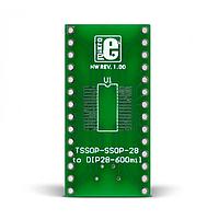 Mikroe MIKROE-310 Adapters TSSOP-SSOP-28 to DIP28-600mil Adapter