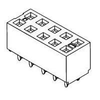 Molex 79108-1057 Headers & Wire Housings 2mm MGrid VRec DR W/ W/OPgs .76AuLF 16Ckt