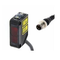 OMRON E3Z-LL81 Compact Laser Photoelectric Sensor with Built-in Amplifier (Background suppression, 20 - 300 mm, PNP, M8 pigtail)