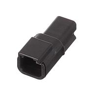 DEUTSCH - TE Connectivity DTMH04-2PD Receptacle REC, 2P, BLK, N, HI TEMP, D
