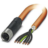 PHOENIX CONTACT 1414923 Sensor Cables / Actuator Cables 6POS Power Cable Orange 5m