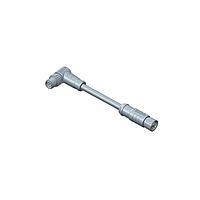 Amphenol LTW M8S04FL-SMR-SDA05 Sensor Cables / Actuator Cables M8 Circular Metric Connector, A Code, Metal, 3A, 04 pins, Female Connector, Female Contact, Straight-to-Right Angle, Screw Thread, Overmolded Double Ended, Length 500mm, IP67 Mated