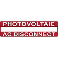 HellermannTyton 596-00650 Solar Label PV AC DISCONNECT 50/RL