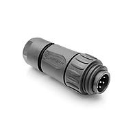 Amphenol Tuchel C016 10H006 010 12 Connectors 6+PE MALE STRT BLK CRIMP INT STR REL