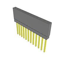 Samtec ESQ-112-39-G-S Sockets Elevated Socket Strip, 0.100" Pitch