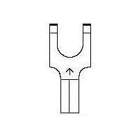 3M Electronic Specialty BS-22-6 Spade FLG FORK 16-14 AWG 6