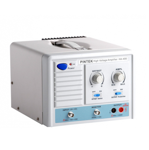High-voltage amplifier equipment used in electrical testing and repair service applications