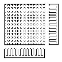 CTS Electronic Components BDN17-3CB/A01 Component BLK ANODIZED HEAT SINK