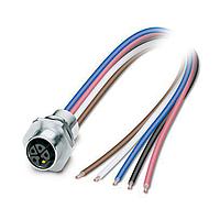 PHOENIX CONTACT 1329937 Sensor Cables / Actuator Cables Front mounting, female, 5-pos, L-code, M16 x 1.5 fastening, 2m, 14AWG