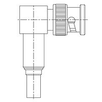 Kings 756-16-9 RF Adapters - In Series BNC ANGLE PLUG