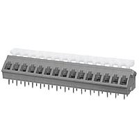 Same Sky (formerly CUI Devices) TBL005A-500-15GY-2WT Fixed Terminal Blocks Terminal block, screwless, 5.00, 45, 15, Gray w White Button
