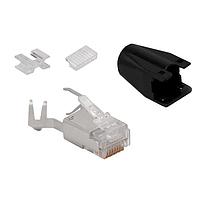 Stewart Connector SS-39200-107 Modular IP20 Modular Plug  Cat6a  8P 8C  Shielded  .033"-.038" Conductors  .250"-.270" Overall OD  Bagged
