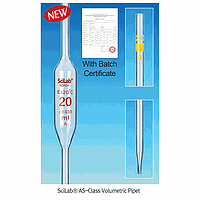 SciLab SL.Pip1021 Pipet, Volumetric, AS-Class, 1㎖, accu. ±0.007㎖, Blue