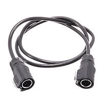 Amphenol Commercial Products MRDBM07CBPA00 Specialized Cables MRD B Cable Assembly, Metal, Plug to Plug, Pins, 7 Position, 1 Meter