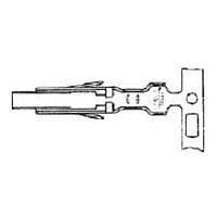 AMP Connectors - TE Connectivity 170312-1 (Cut Strip) Heavy Duty Power Connectors POWER CONN.CONTACT Cut Strip of 100