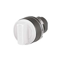 EAO 46-2W28.1CN0.001 Knob Actuator, oe 22.3 mm, oe 30 mm, illuminative, White, short, round, Black, Plastic, Maintained - Maintained, IP65, IK03