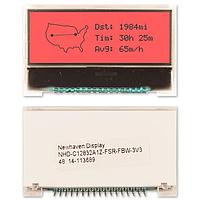 Newhaven Display NHD-C12832A1Z-FSR-FBW-3V3 Graphic LCD Modules FSTN+ Red 128x32 3V