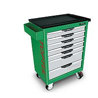 TOPTUL GT-28303- 283PCS W/7-Drawer Tool Trolley  PRO-LINE SERIES - GREEN