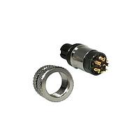NorComp 858-008-20SRLS4 Straight IP67 Female M12 Cable Mount 8 Position Straight Solder Cup