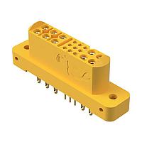 Amphenol Positronic GFSH109F93H/AA Connectors Mixed Density Power Connector,10 size 16 and 9 size 22 contacts,Socket (Female),Press-Fit