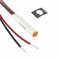 VCC 2111A3 Neon Panel Mount Indicators AMBER DIFFUSED 5/16" MOUNTING HOLE