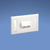 Panduit NK4HSFIGY Electrical Enclosures NetKey Horizontal Sloped Screw-On Facepl