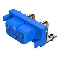 Amphenol Positronic PLB3W3F4BN0A1/AA Connectors Power Input Connector, 3 size 12 contacts, Socket (Female), Right Angle Solder